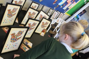 Reception children made a joint piece of art.