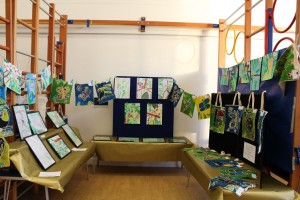 Year 3 and Year 4 made rainforest inspired art.