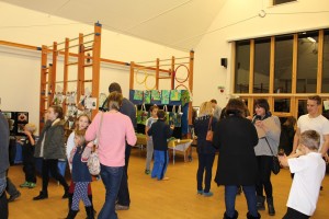We had lots of people at our opening night and again during the day to view our amazing art.