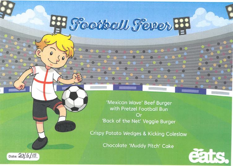 Football Lunch Menu