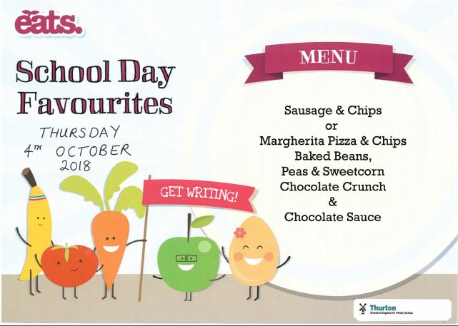 Vertas special menu Oct 2018